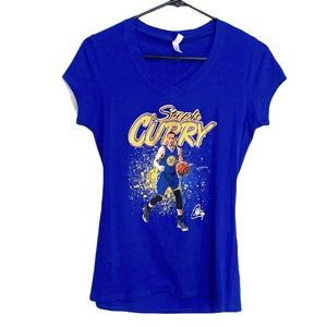 Golden State Warrior Steph Curry V-neck Tee NWOT